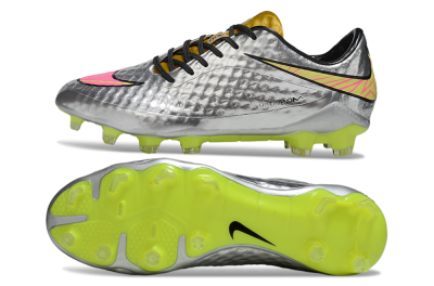 Men's Nike Hypervenom Phantom Rgn SE FG Football Boots - Silver/Pink/Gold