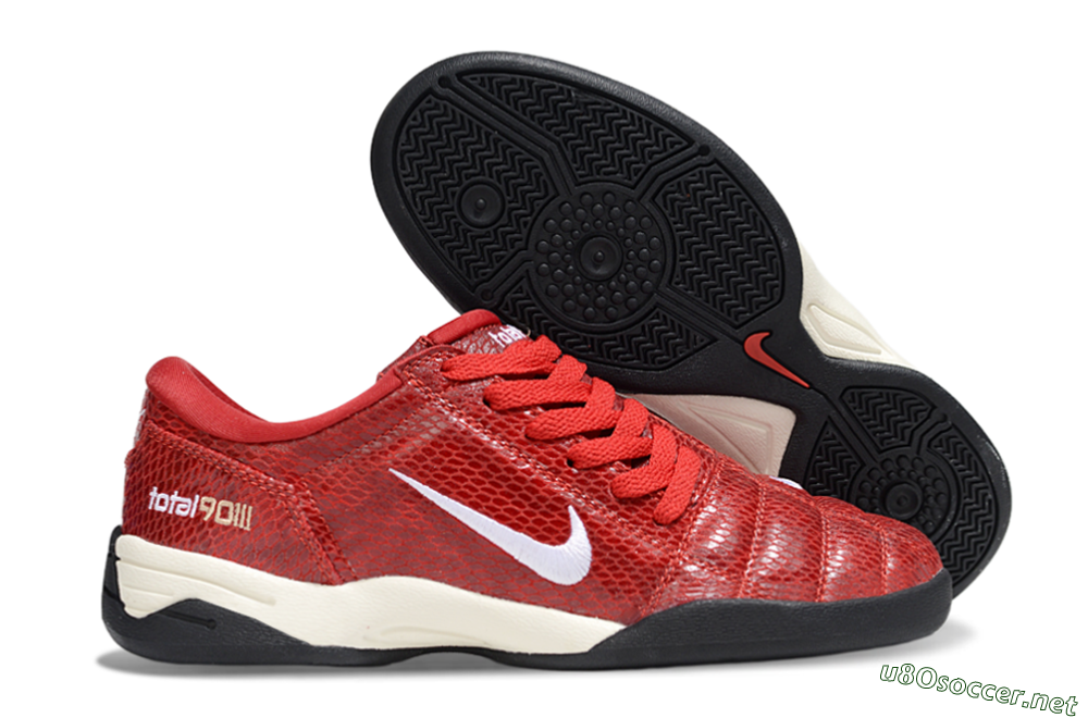 Men's Nike Total 90 III IC Football Shoes - Red/White 2