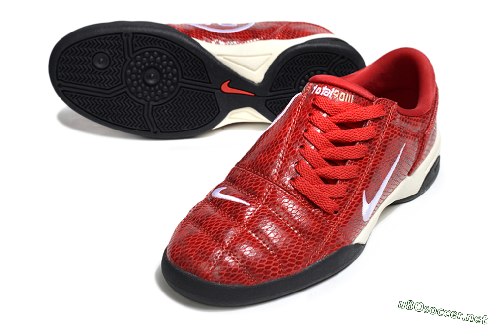 Men's Nike Total 90 III IC Football Shoes - Red/White 3