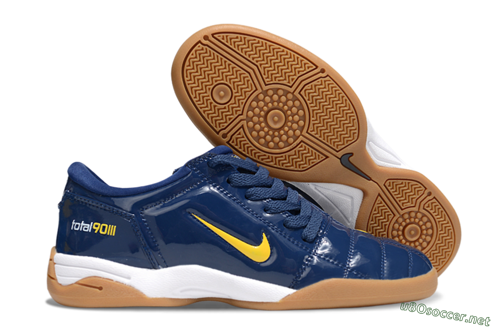 Men's Nike Total 90 III IC Football Shoes - Blue/Yellow/White 2