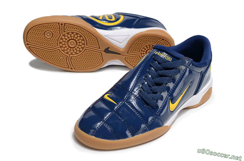 Men's Nike Total 90 III IC Football Shoes - Blue/Yellow/White 3