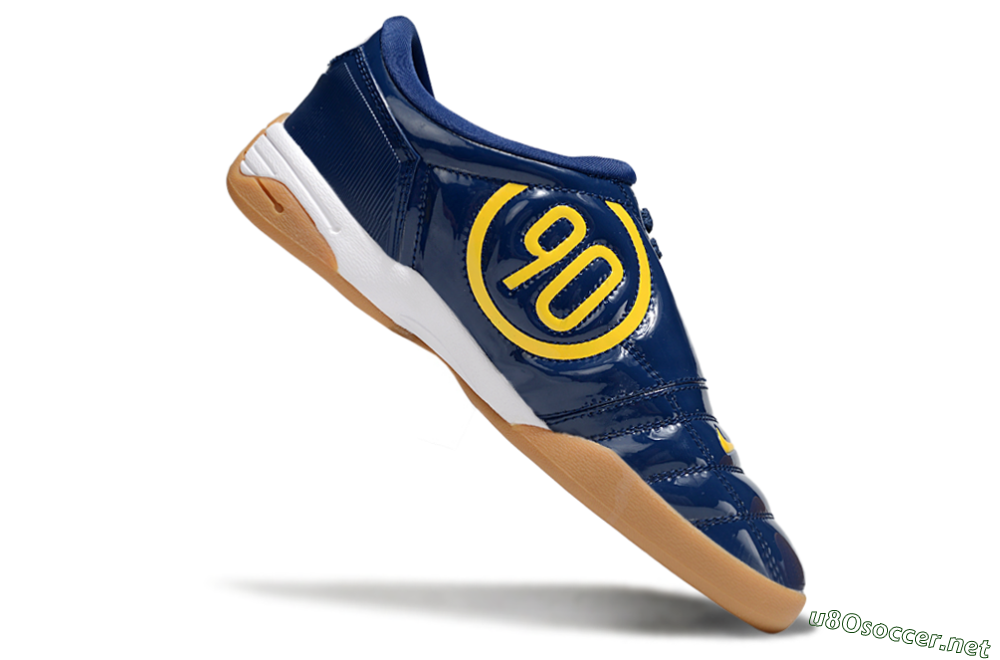 Men's Nike Total 90 III IC Football Shoes - Blue/Yellow/White 4