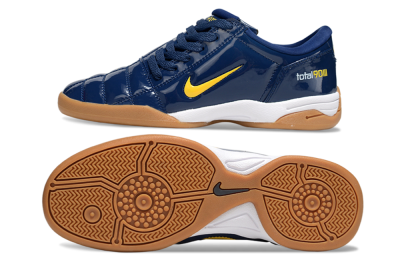 Men's Nike Total 90 III IC Football Shoes - Blue/Yellow/White