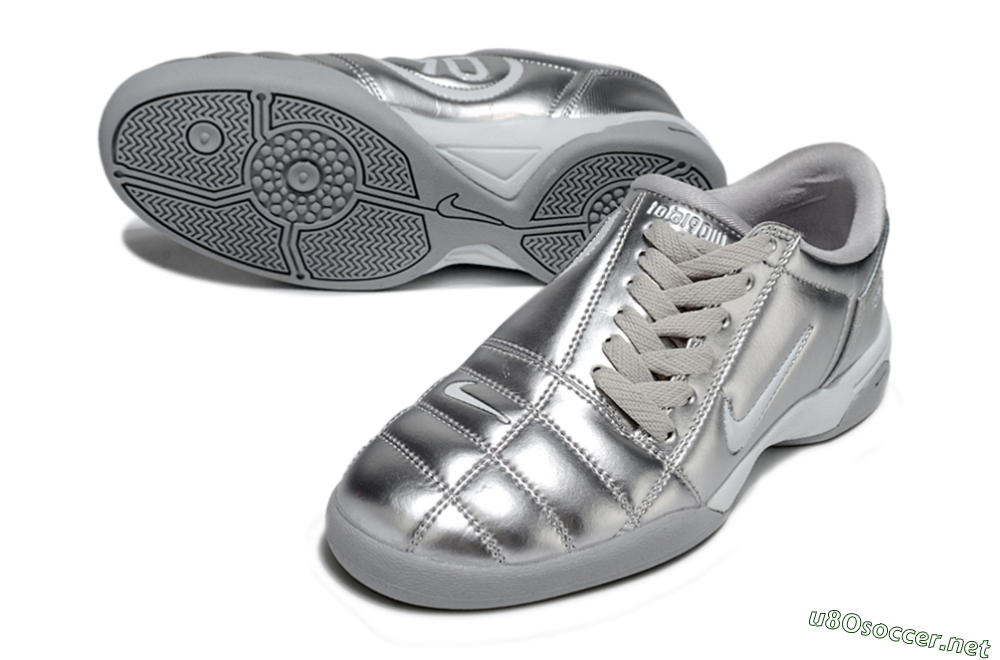 Men's Nike Total 90 III IC Football Shoes - Silver/Grey 3