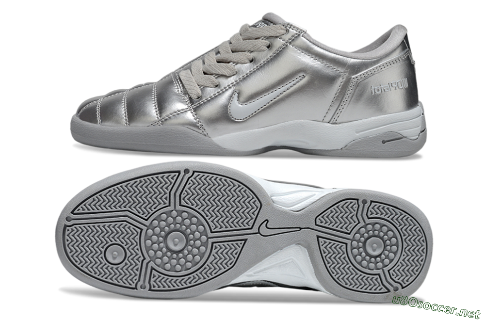 Men's Nike Total 90 III IC Football Shoes - Silver/Grey 1