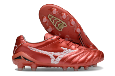 Men's Mizuno Morelia Neo 4 FG Football Boots - Red/White