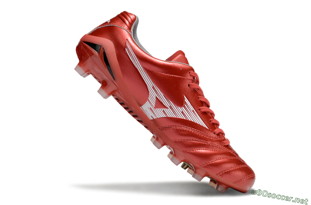 Men's Mizuno Morelia Neo 4 FG Football Boots - Red/White 4