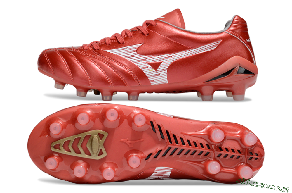 Men's Mizuno Morelia Neo 4 FG Football Boots - Red/White 1