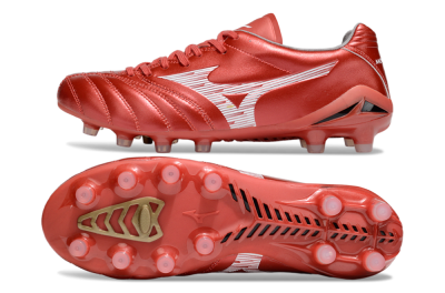 Men's Mizuno Morelia Neo 4 FG Football Boots - Red/White