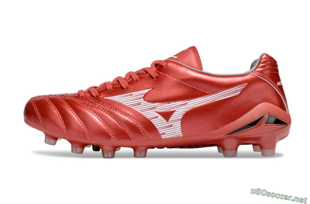 Men's Mizuno Morelia Neo 4 FG Football Boots - Red/White 0