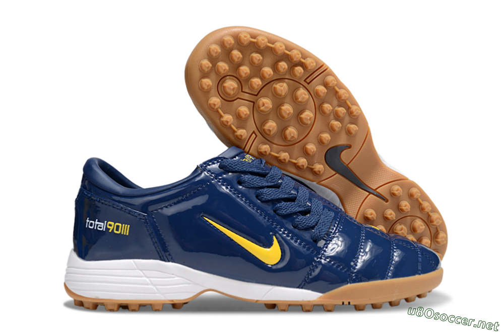 Unisex Nike Total 90 III TF Football Shoes - Blue/Yellow/White 2