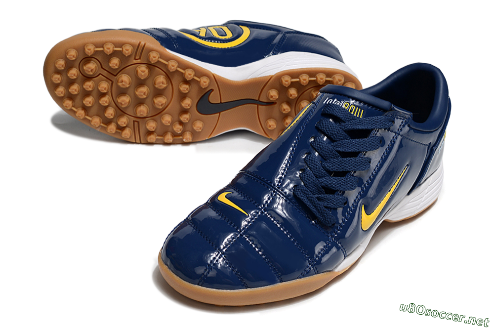 Unisex Nike Total 90 III TF Football Shoes - Blue/Yellow/White 3