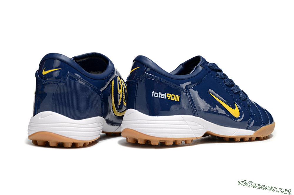 Unisex Nike Total 90 III TF Football Shoes - Blue/Yellow/White 6