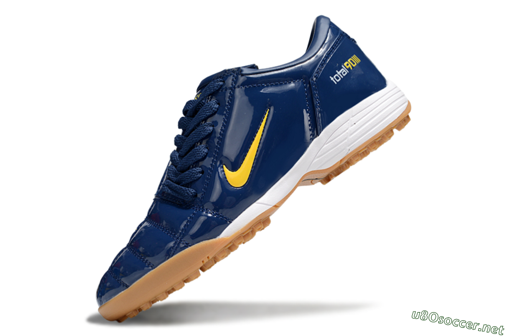 Unisex Nike Total 90 III TF Football Shoes - Blue/Yellow/White 5