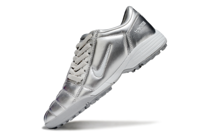 Unisex Nike Total 90 III TF Football Shoes - Silver/White