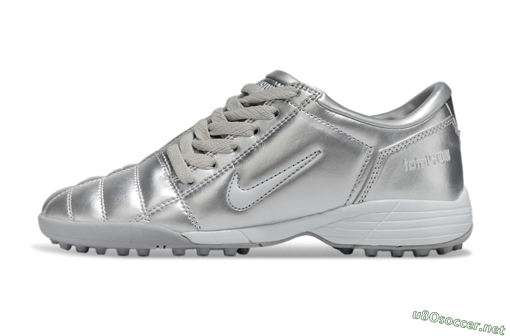 Unisex Nike Total 90 III TF Football Shoes - Silver/White 0