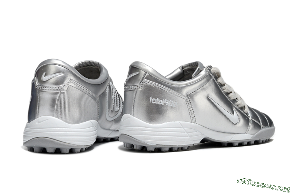 Unisex Nike Total 90 III TF Football Shoes - Silver/White 6