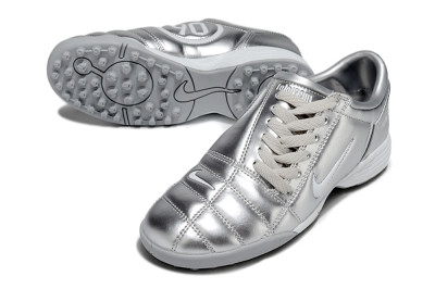 Unisex Nike Total 90 III TF Football Shoes - Silver/White