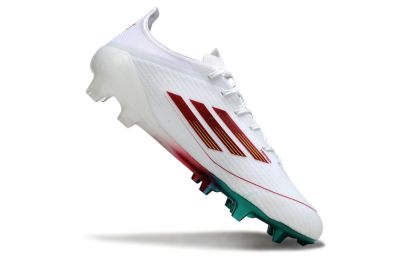 Unisex Adidas F50 Elite FG Football Boots - White/Green/Red
