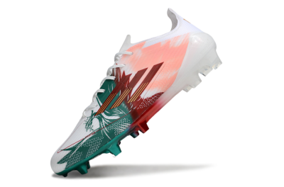Unisex Adidas F50 Elite FG Football Boots - White/Green/Red