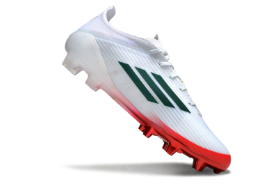 Unisex Adidas F50 Elite FG Football Boots - White/Green/Red