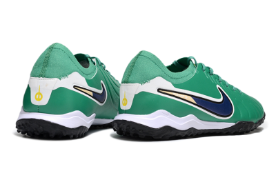 Men's Nike Tiempo Legend 10 Pro TF Football Shoes - Green/Blue/White