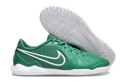 Men's Nike Tiempo Legend 10 Academy IC Football Shoes - Green/White