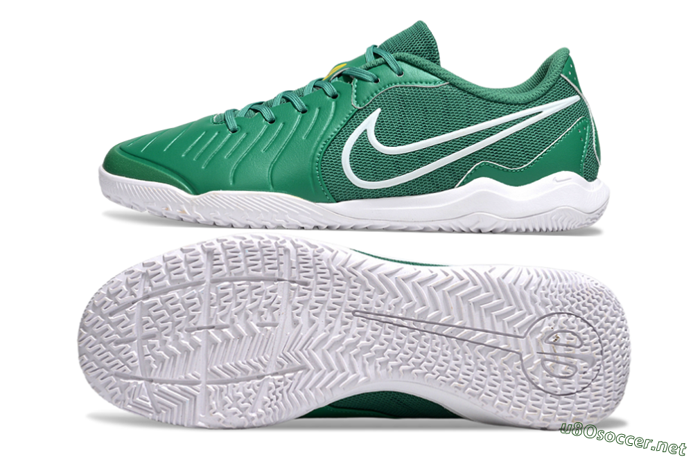 Men's Nike Tiempo Legend 10 Academy IC Football Shoes - Green/White 1