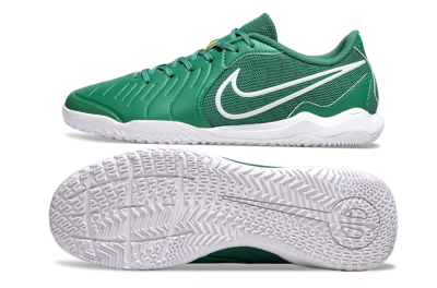 Men's Nike Tiempo Legend 10 Academy IC Football Shoes - Green/White