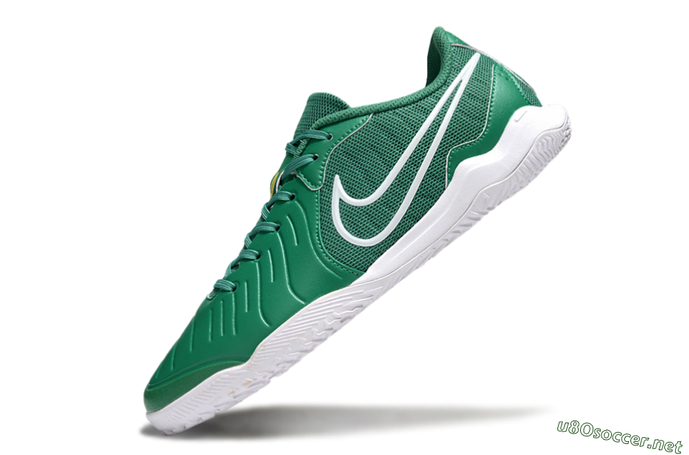 Men's Nike Tiempo Legend 10 Academy IC Football Shoes - Green/White 5