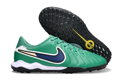 Men's Nike Tiempo Legend 10 Academy TF Football Shoes - Green/Blue/White