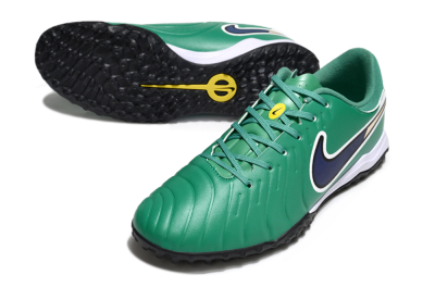 Men's Nike Tiempo Legend 10 Academy TF Football Shoes - Green/Blue/White
