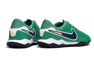 Men's Nike Tiempo Legend 10 Academy TF Football Shoes - Green/Blue/White