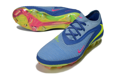 Men's Nike Phantom 6 Elite Low FG Football Boots - Blue/Pink/Yellow