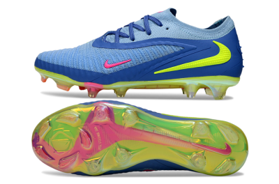 Men's Nike Phantom 6 Elite Low FG Football Boots - Blue/Pink/Yellow
