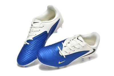 Men's Nike Phantom 6 Elite Low FG Football Boots - Blue/White/Black