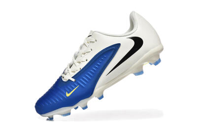 Men's Nike Phantom 6 Elite Low FG Football Boots - Blue/White/Black