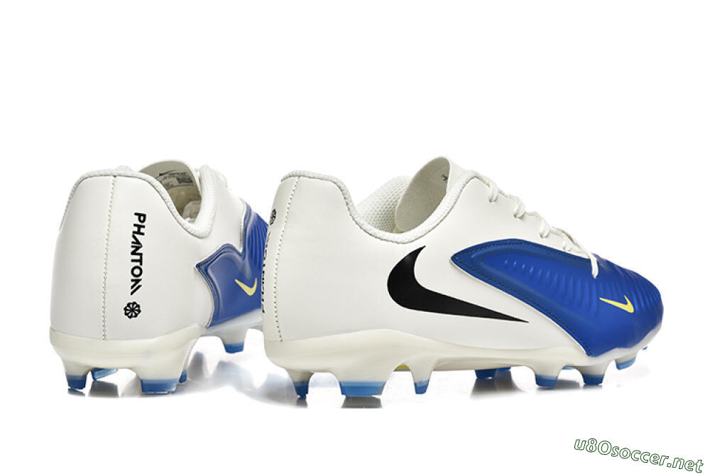 Men's Nike Phantom 6 Elite Low FG Football Boots - Blue/White/Black 9