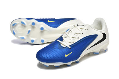 Men's Nike Phantom 6 Elite Low FG Football Boots - Blue/White/Black