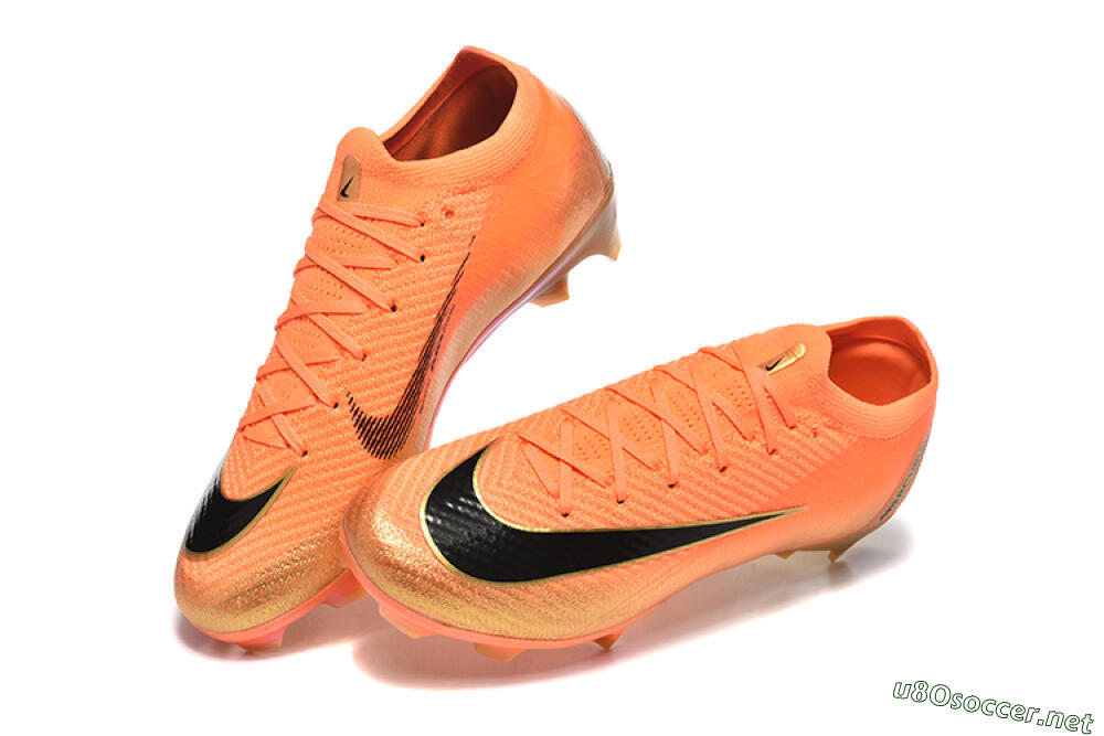 Men's Nike Air Zoom Mercurial Vapor 16 Elite FG Football Boots - Red/Black/Gold 6