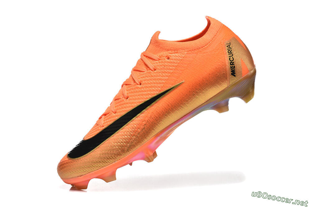 Men's Nike Air Zoom Mercurial Vapor 16 Elite FG Football Boots - Red/Black/Gold 8