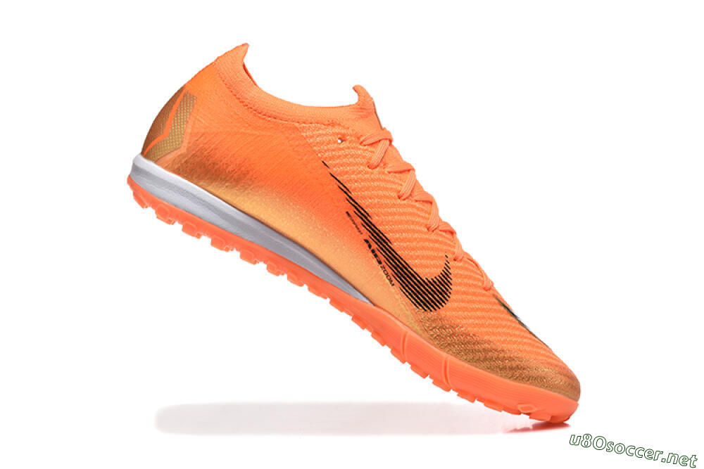 Men's Nike Air Zoom Mercurial Vapor 16 Elite TF Football Shoes - Red/Black/Gold 7