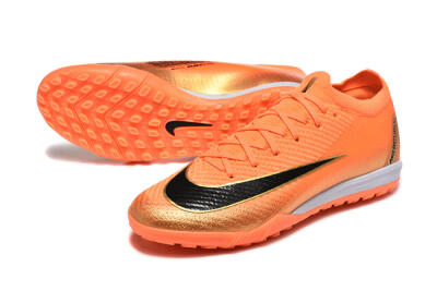 Men's Nike Air Zoom Mercurial Vapor 16 Elite TF Football Shoes - Red/Black/Gold