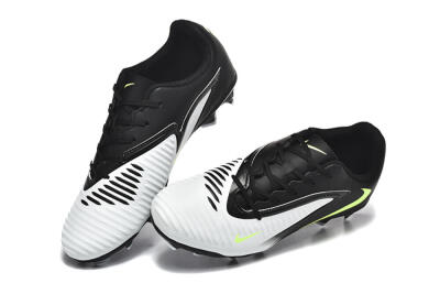 Men's Nike Phantom 6 Elite Low FG Football Boots - White/Black/Yellow