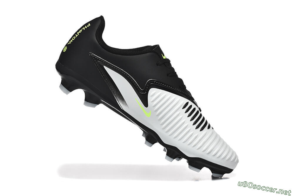 Men's Nike Phantom 6 Elite Low FG Football Boots - White/Black/Yellow 7