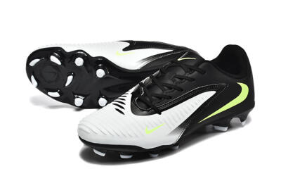 Men's Nike Phantom 6 Elite Low FG Football Boots - White/Black/Yellow