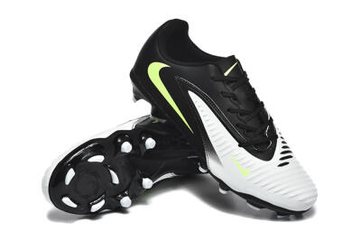 Men's Nike Phantom 6 Elite Low FG Football Boots - White/Black/Yellow