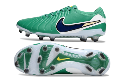 Men's Nike Tiempo Legend 10 Elite FG Football Boots - Green/Blue/Yellow
