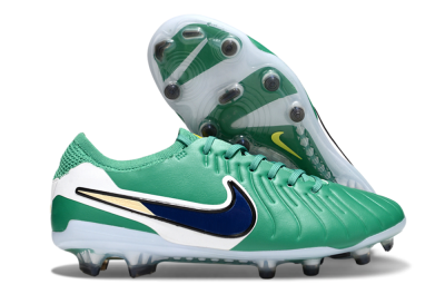 Men's Nike Tiempo Legend 10 Elite FG Football Boots - Green/Blue/Yellow