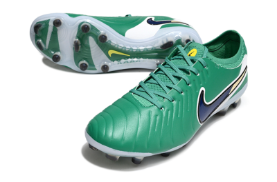 Men's Nike Tiempo Legend 10 Elite FG Football Boots - Green/Blue/Yellow
